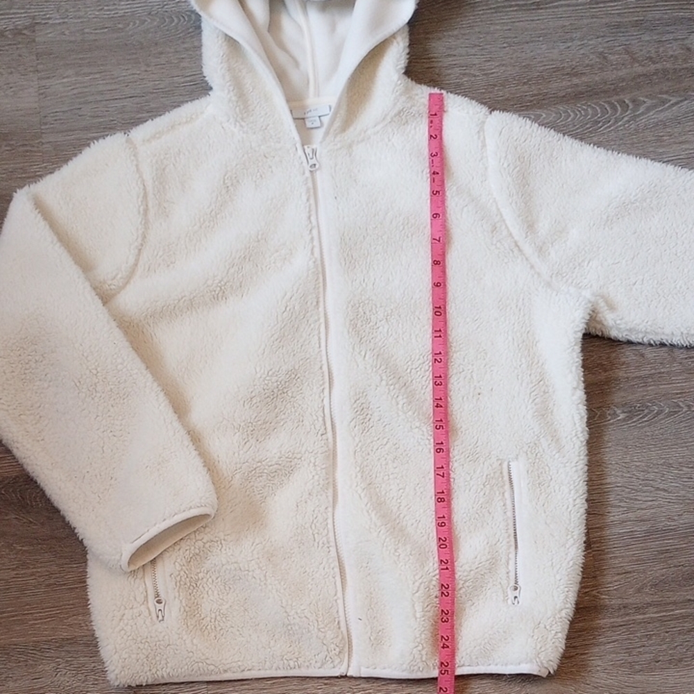 J. Jill Kids White Fleece Jacket - Picture 3 of 6